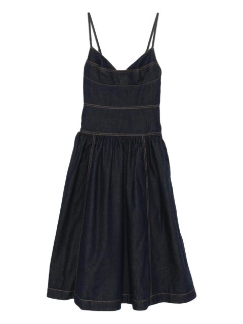 Zimmermann sleeveless denim midi dress