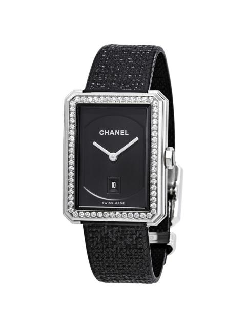 CHANEL Chanel Boy-Friend Black Dial Ladies Watch H5318