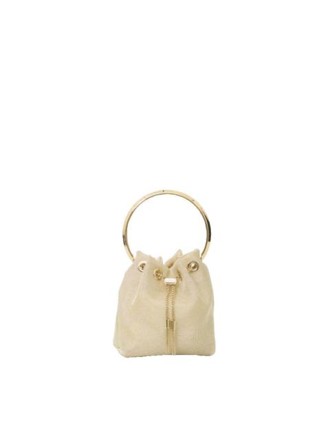 JIMMY CHOO JIMMY CHOO Champagne Mesh Bon Bon Bag New & Authentic