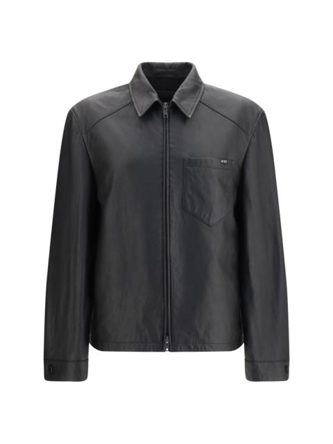 Prada Prada Nappa Leather Jacket Nero Men