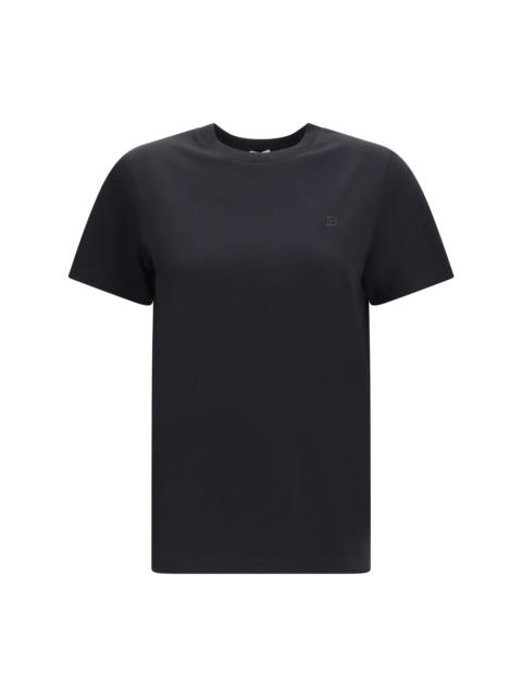 Balmain Balmain Embroidered Jersey T-shirt Noir