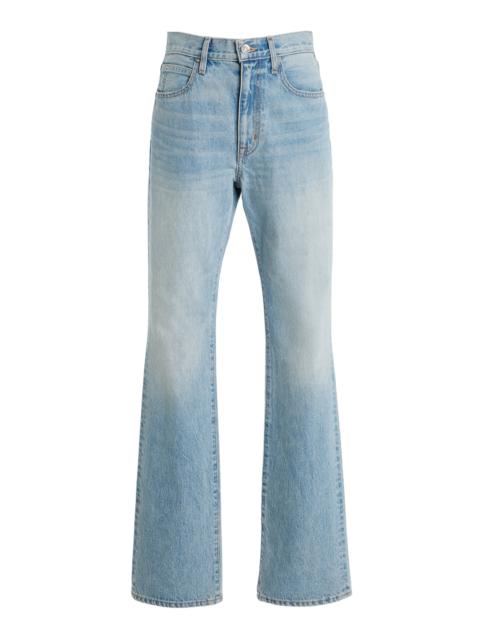 SLVRLAKE London Rigid High-Rise Straight-Leg Jeans light wash