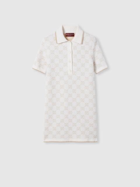 GUCCI GG cashmere wool jacquard dress