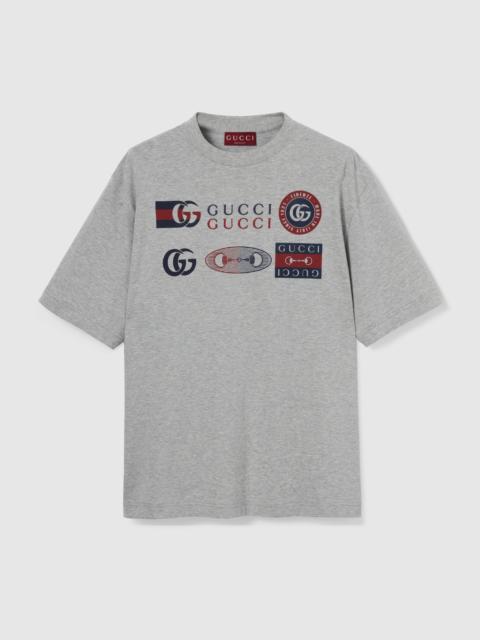 GUCCI Printed cotton jersey T-shirt