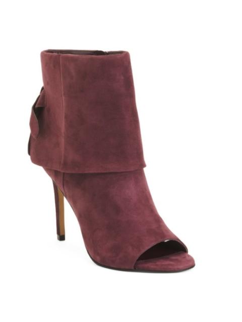 Other Designers Vince Camuto - New! Vince‎ Camuto Amesha Suede Open Toe Bootie Sz 8.5