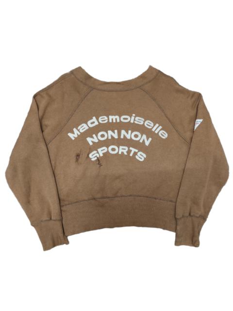 Other Designers Vintage Mademoiselle Non Non Sports Cropped Sweater