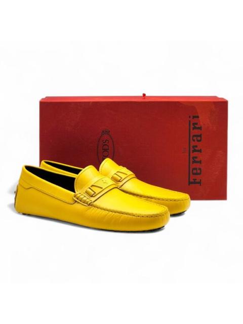Tod's Tod’s for Ferrari Gommino Driving Leather Loafers Yellow UK 7.5 US 9 - NWB $695