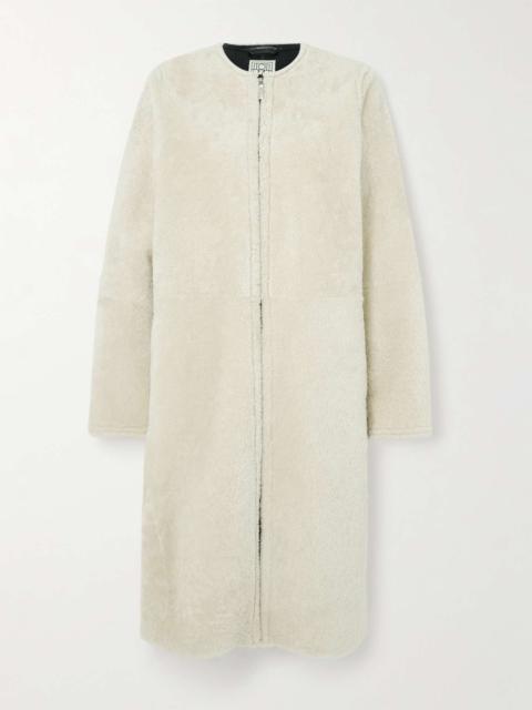 Shearling coat Cream