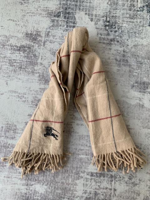 Burberry Vintage Burberry Checkered Wool Scarf