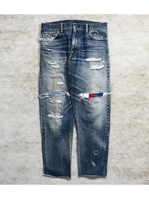 visvim Visvim 21AW ICT Journeyman Pants (Tacked Crash / Patchwork / Distressed Denim)