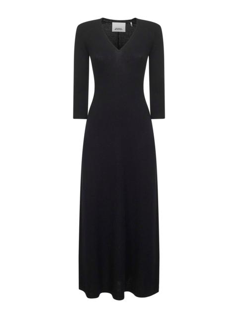 Isabel Marant Isabel Marant Women Black Wool Blend Knit Salina Long Dress