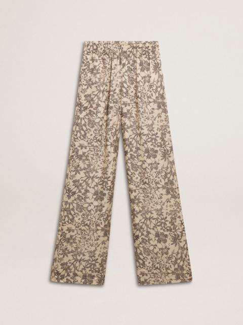 Golden Goose Women's joggers with floral print