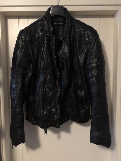 Ralph Lauren Black Label leather biker jacket 