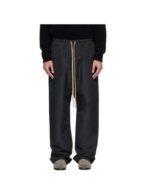 Fear of God Black Technical Split Knee Lounge Pants