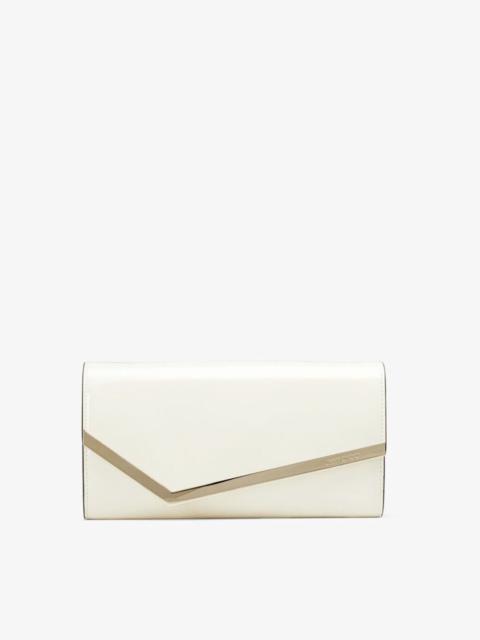 JIMMY CHOO Emmie
Latte Patent Leather Clutch Bag