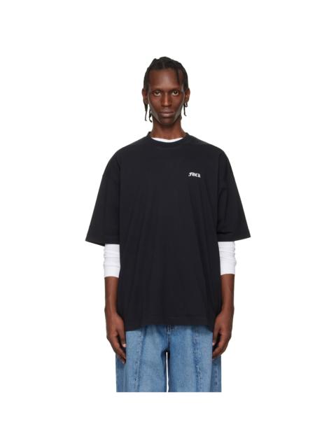 VETEMENTS Black 'FU' T-shirt