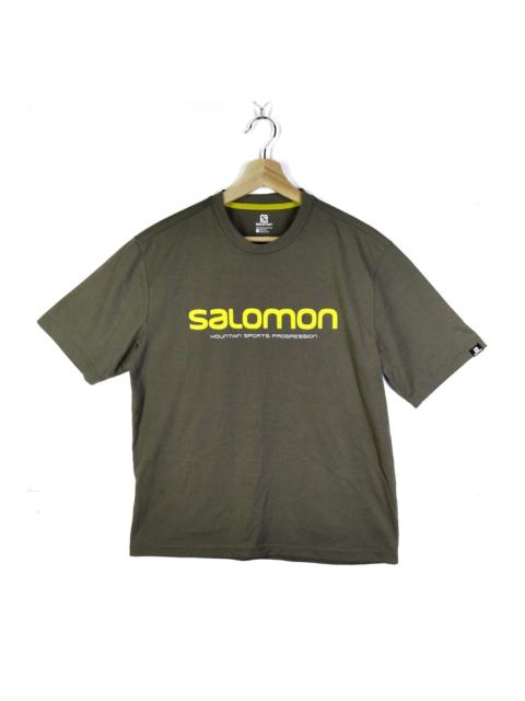 SALOMON Authentic Salomon Army Green Outdoor Gear tshirt