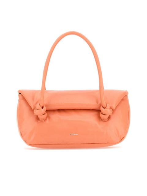 Jil Sander Peach Leather Knot Handle Handbag