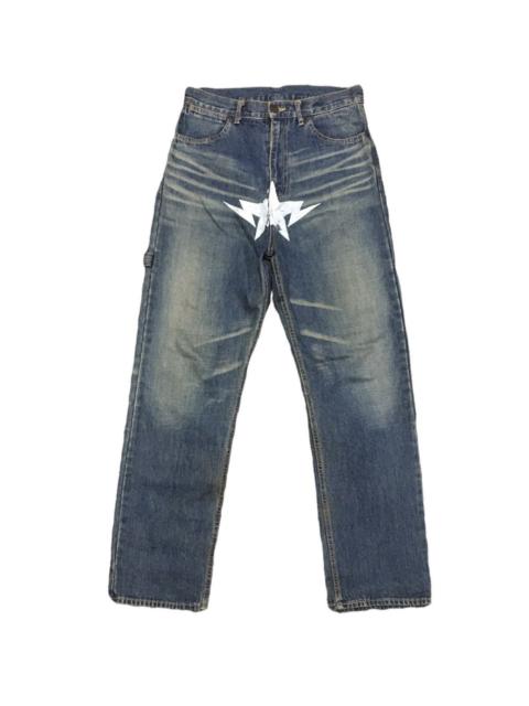 A BATHING APE® Bape carpenter Twinsta logo jeans