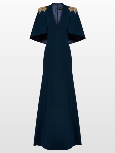 JENNY PACKHAM Jenny Packham Star shower Rhinestone-Embellished Maxi Dress in Blackthorne Blue at Nordstrom