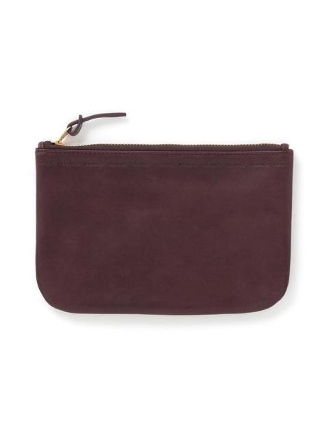 visvim LEATHER TRAVEL POUCH BURGUNDY