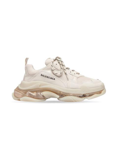 BALENCIAGA Men's Triple S Sneaker Clear Sole in White