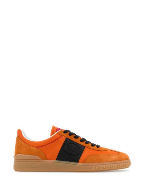 Valentino Garavani Men Multicolor Suede And Fabric Upvillage Sneakers