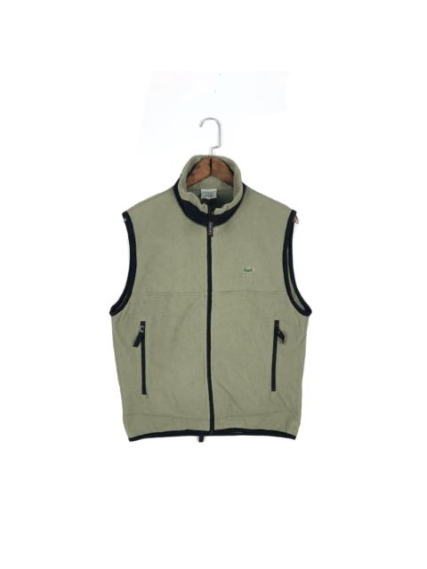Vintage Lacoste Sport Fleece Zip Up Vest Jacket