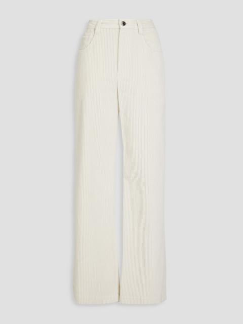 Brunello Cucinelli Cotton-corduroy wide-leg pants