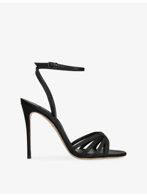 CASADEI Julia 100 Satin Heeled Sandals