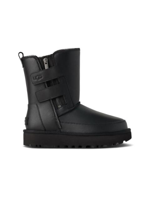 UGG WMNS CLASSIC SHORT MOTO BOOT 'BLACK'