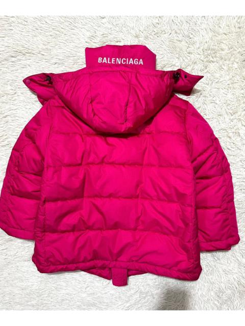 BALENCIAGA Balenciaga Hooded Red Down Jacket