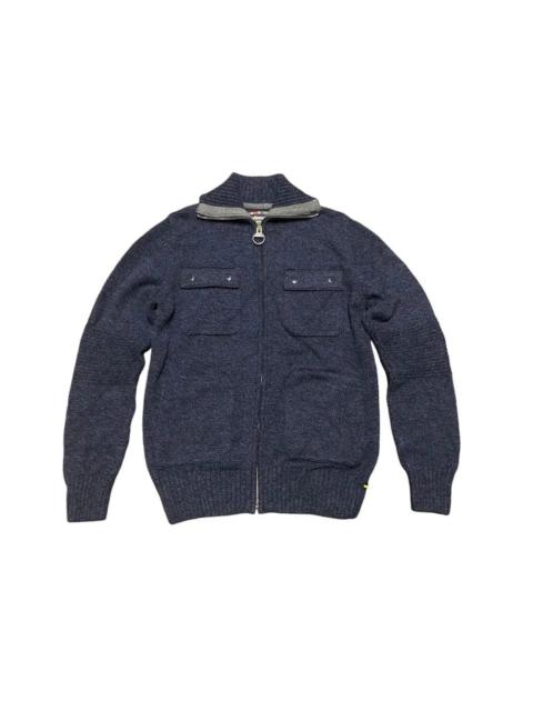 Archive🔥Barbour International Motorcycle Knit Wool Jacket