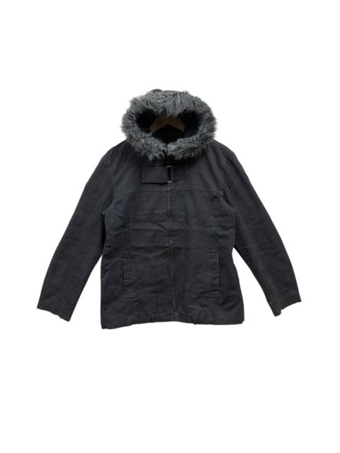 Other Designers If Six Was Nine - Secret Agents Fur Hoodie Jacket vkei style