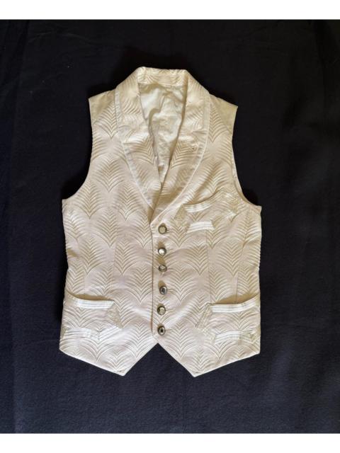 NUMBER (N)INE Number Nine 09SS Medieval Court White Button Silk Vest