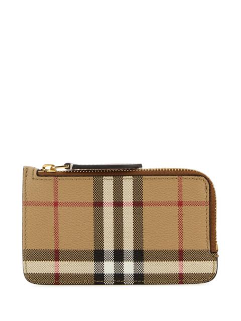 Burberry Printed canvas card holder