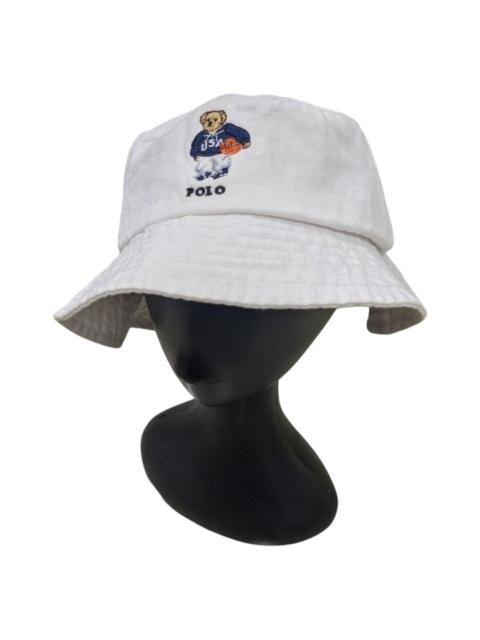 Polo Ralph Lauren VINTAGE POLO RALPH LAUREN ICONIC BEAR USA TWILL BUCKET HAT