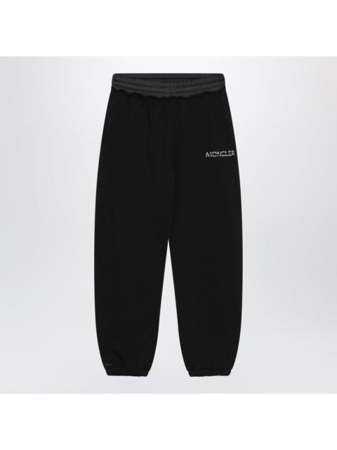 Moncler Moncler Black Cotton Jogger Pants With Logo Women