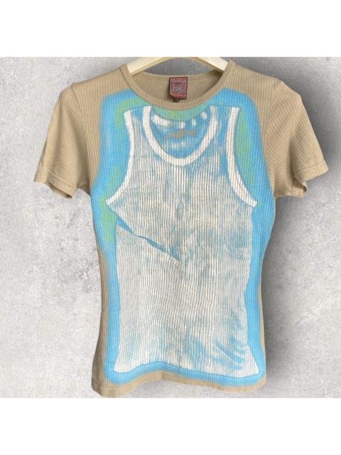 Jean Paul Gaultier Trompe-l'œil Tank Top Ribbed T Shirt