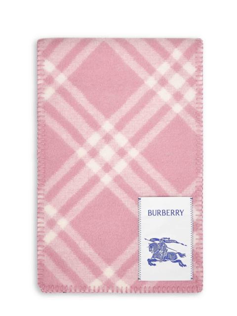 Burberry Burberry Women Pink Check Wool Scarf