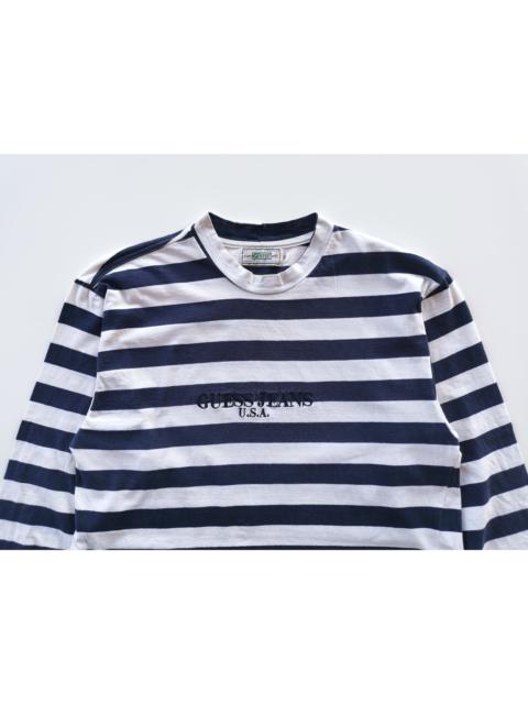 Other Designers Vintage Guess Stripe Long Sleeve Shirt