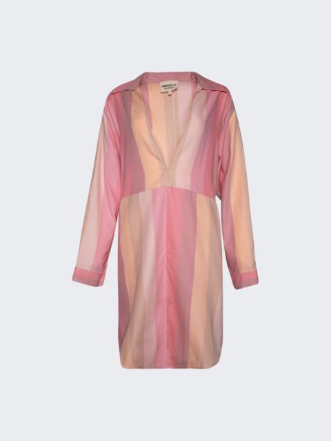 MARRAKSHI LIFE Tunic Dress Pink Vertical Stripes
