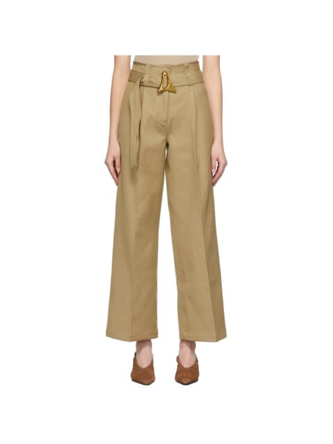AERON Beige Flyn Trousers