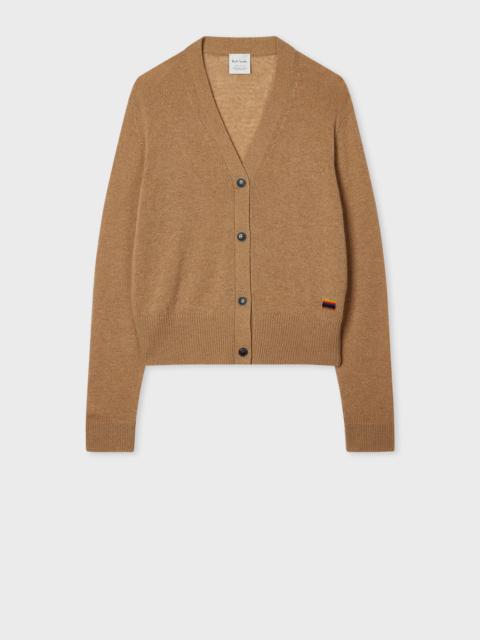 Paul Smith Women's Tan Cashmere Knitted Cardigan
