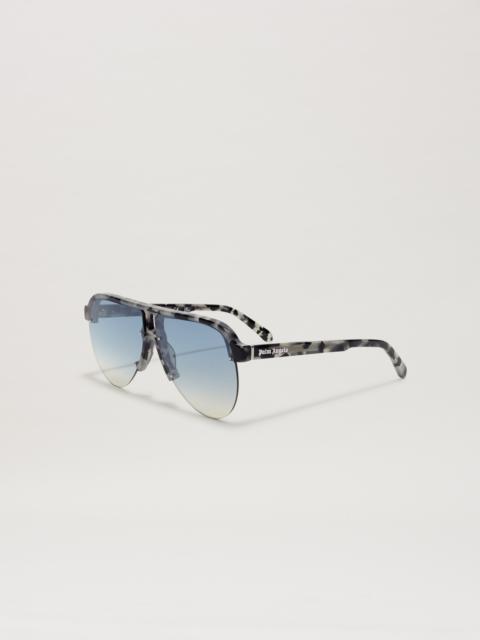 Palm Angels TRINITY SUNGLASSES HAVANA BLACK BLUE GRA