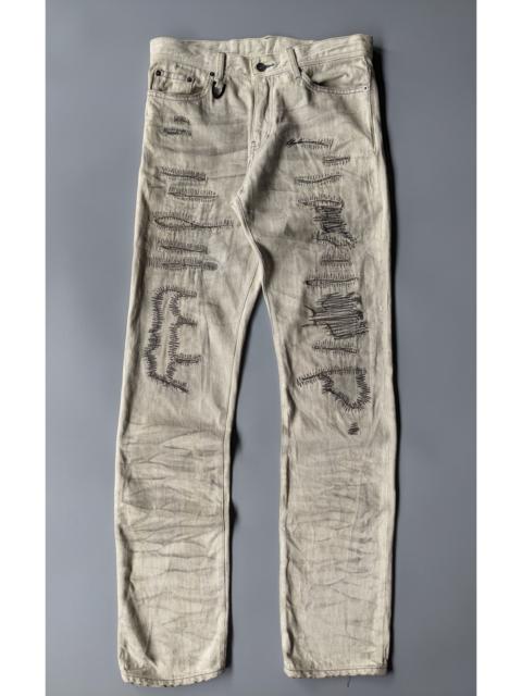 Other Designers semanticdesign - Semantic Design ripped distressed boro jeans