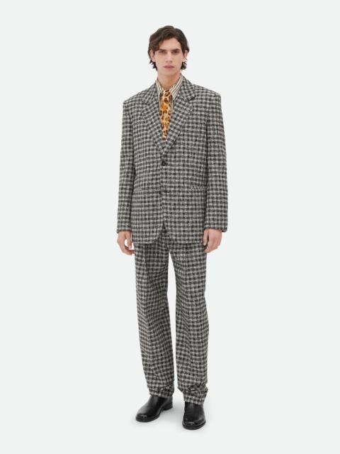 Bottega Veneta Boucle Gingham Wool Jacket