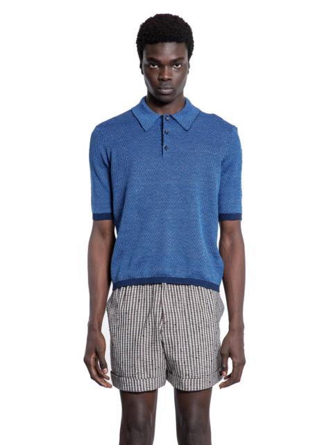 Bottega Veneta Cotton-Linen-Chevron-Polo-Shirt