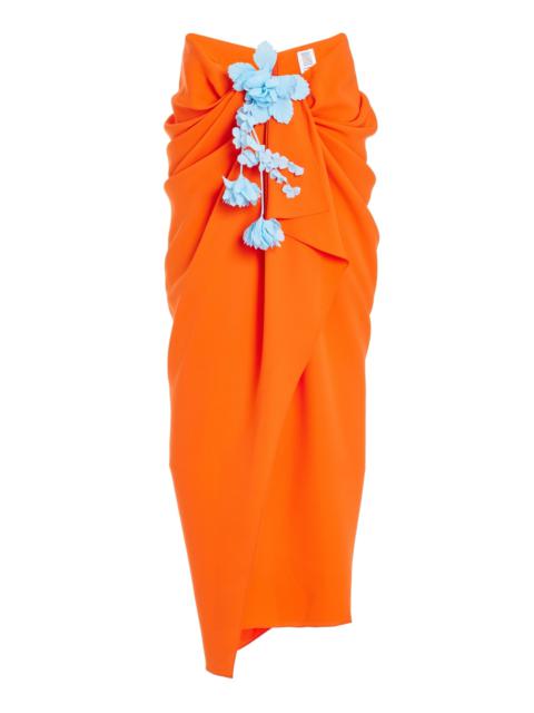 Other Designers Sarong But So Right Double Faced Georgette Skirt