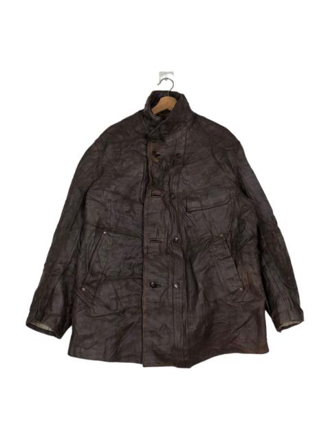 Other Designers 🔥VINTAGE BIKER AERO LEATHER JACKET CARGO POCKET JAPAN